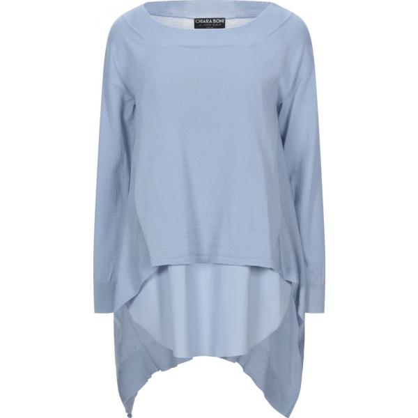 pullovers Chiara Boni La Petite Robe blu tinta unita
