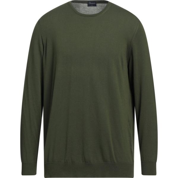 pullovers Drumohr verde tinta unita