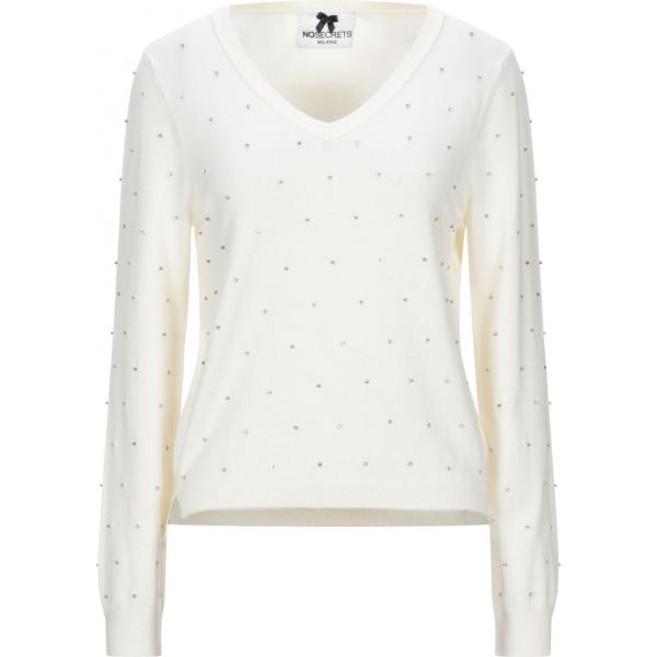 pullovers No Secrets bianco tinta unita