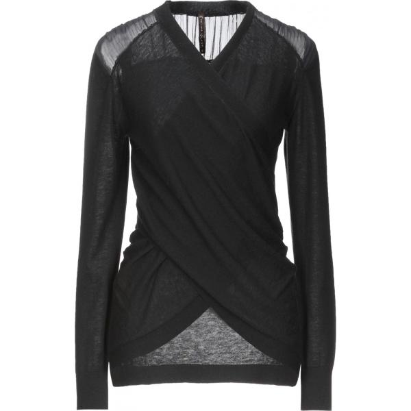 pullovers Manila Grace nero tinta unita