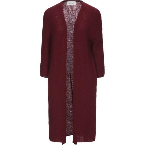 cardigans American Vintage rosso tinta unita