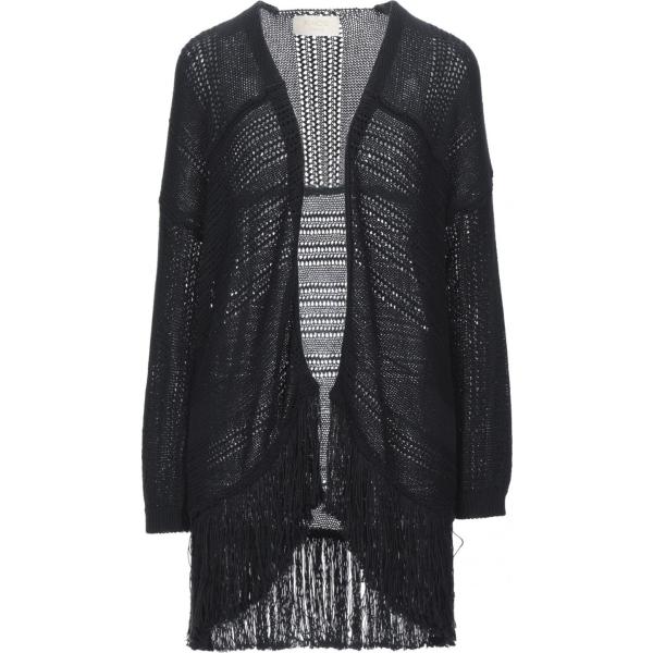 cardigans Kaos Jeans nero tinta unita