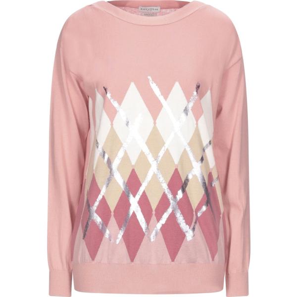 pullovers Ballantyne rosa geometrica