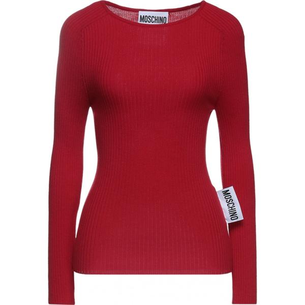 pullovers Moschino rosso tinta unita