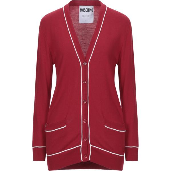 cardigans Moschino rosso tinta unita