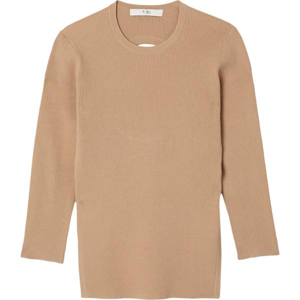 pullovers Tibi marrone tinta unita