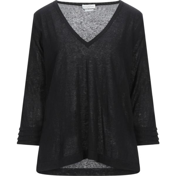 pullovers Ballantyne nero tinta unita