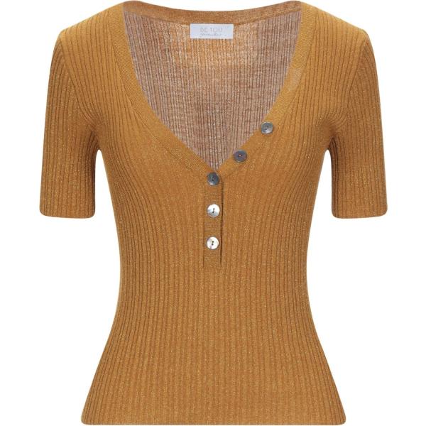 pullovers BE YOU by GERALDINE ALASIO marrone tinta unita