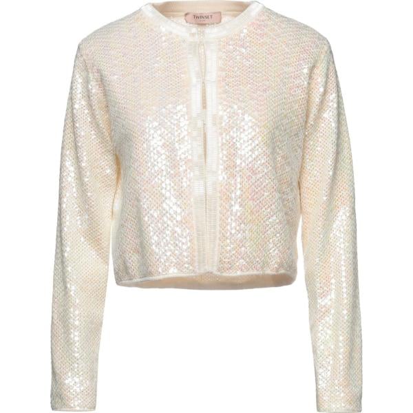 cardigans Twinset rosa tinta unita