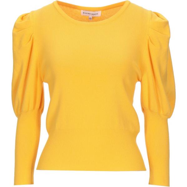pullovers Silvian Heach giallo tinta unita