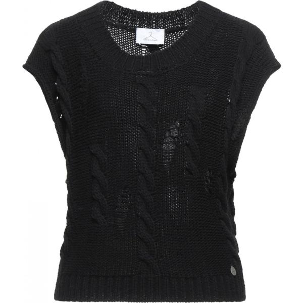 pullovers Berna nero tinta unita