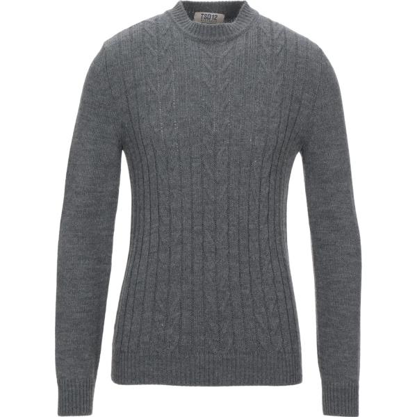 pullovers Tsd12 grigio tinta unita
