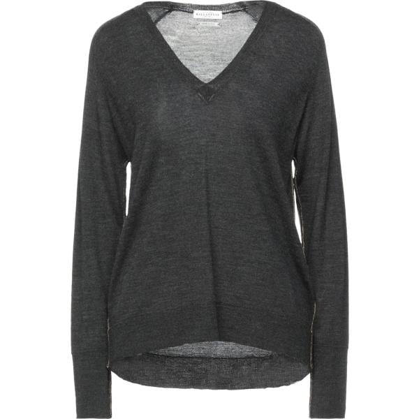 pullovers Ballantyne grigio tinta unita