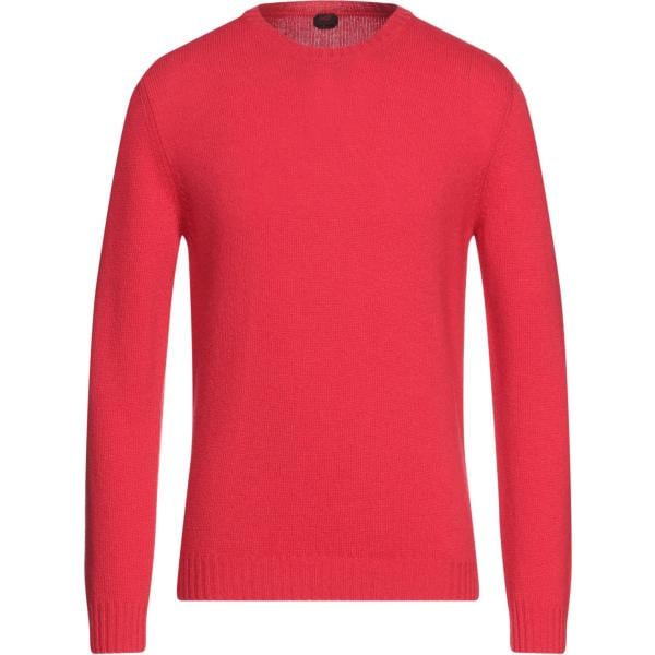 pullovers Mp Massimo Piombo rosso tinta unita