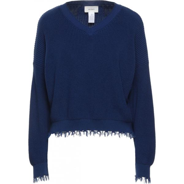 pullovers Vicolo blu tinta unita