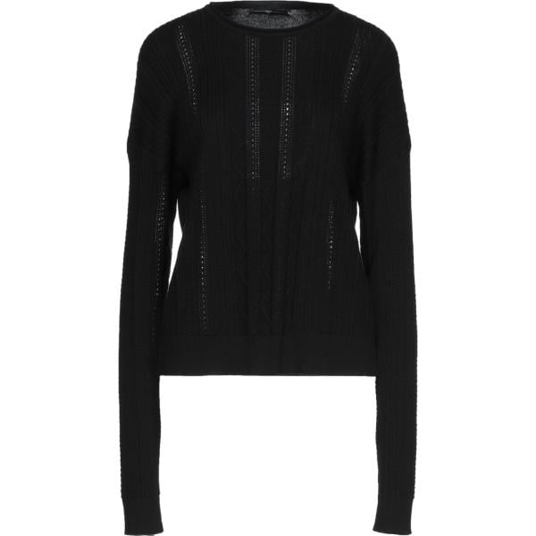 pullovers High nero tinta unita