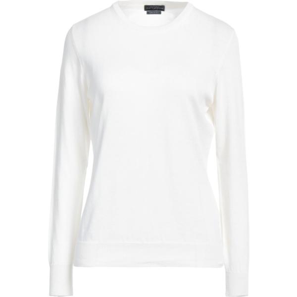 pullovers Ballantyne bianco tinta unita