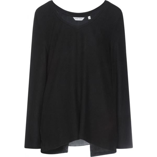 pullovers Naf Naf nero tinta unita