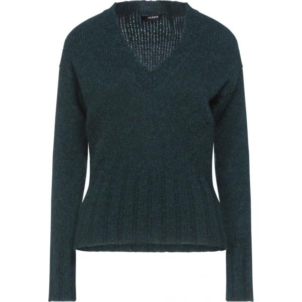pullovers Alpha Studio nero tinta unita