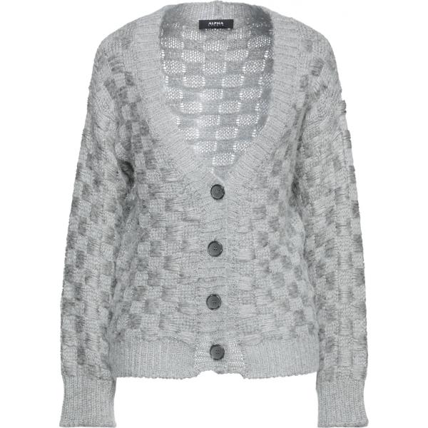 cardigans Alpha Studio grigio tinta unita