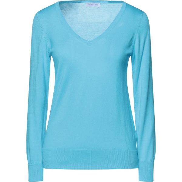 pullovers Gran Sasso blu tinta unita