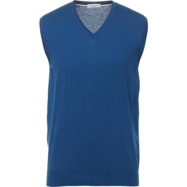 pullovers Paolo Pecora blu tinta unita
