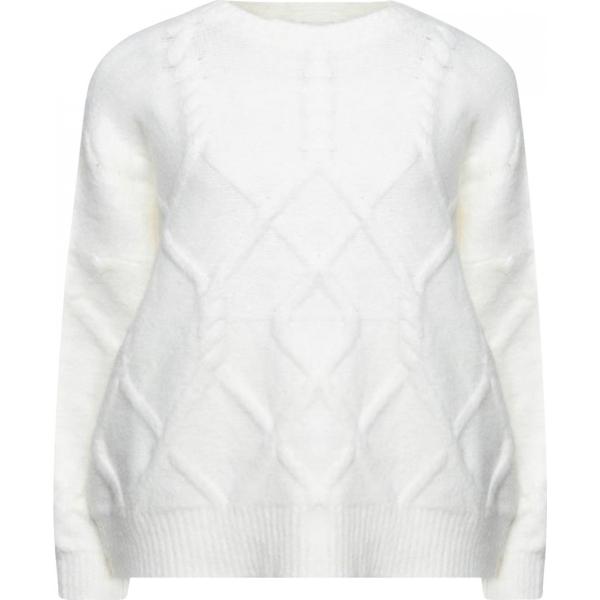 pullovers Cubic bianco tinta unita