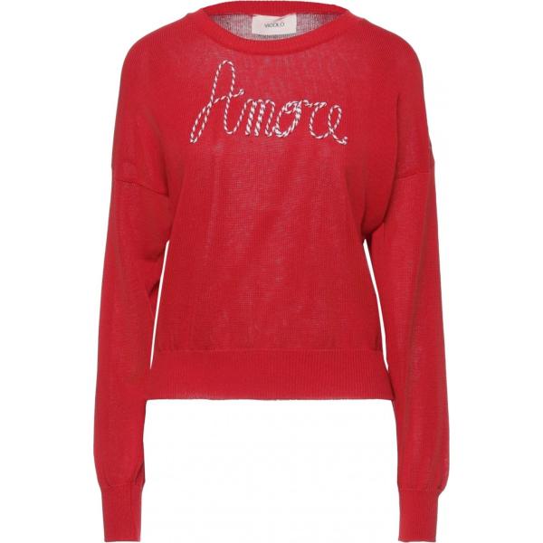 pullovers Vicolo rosso tinta unita