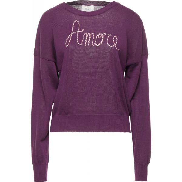 pullovers Vicolo viola tinta unita