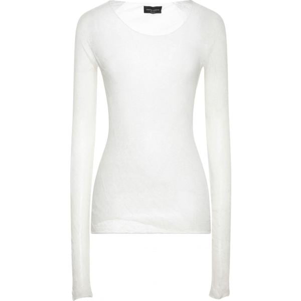 pullovers Roberto Collina bianco tinta unita