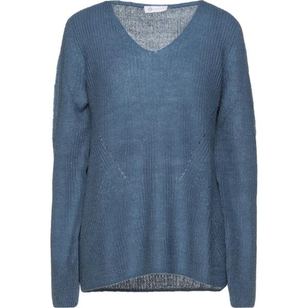 pullovers Diana Gallesi blu tinta unita