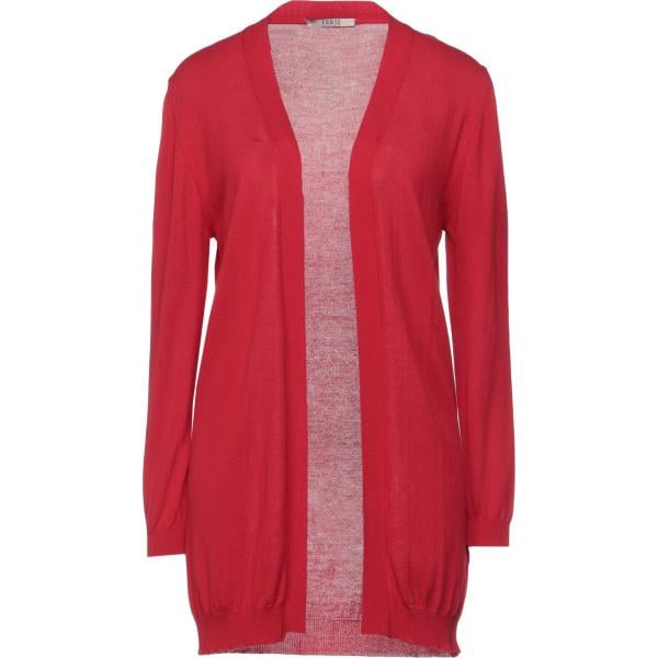cardigans Tsd12 rosso tinta unita