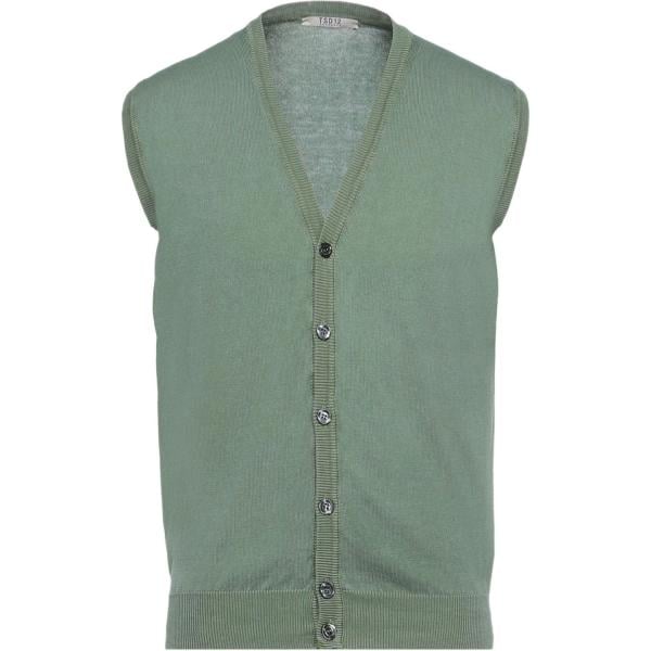 cardigans Tsd12 verde tinta unita