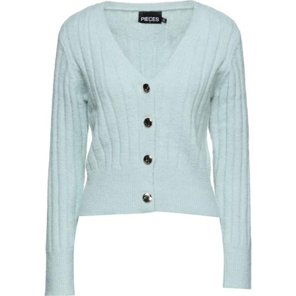cardigans Pieces grigio tinta unita