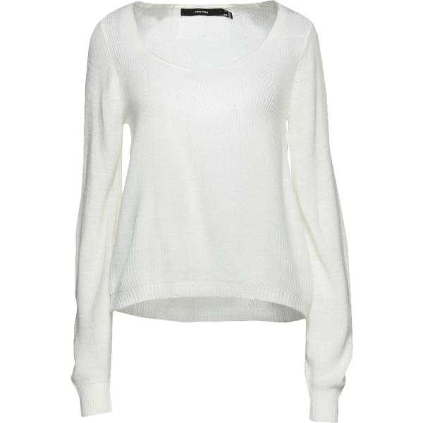 pullovers Vero Moda bianco tinta unita