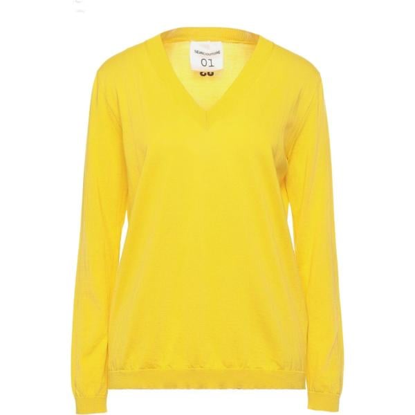pullovers Semicouture giallo tinta unita