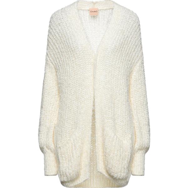 cardigans Nude bianco tinta unita