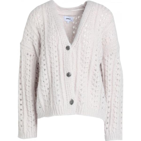 cardigans Only bianco tinta unita