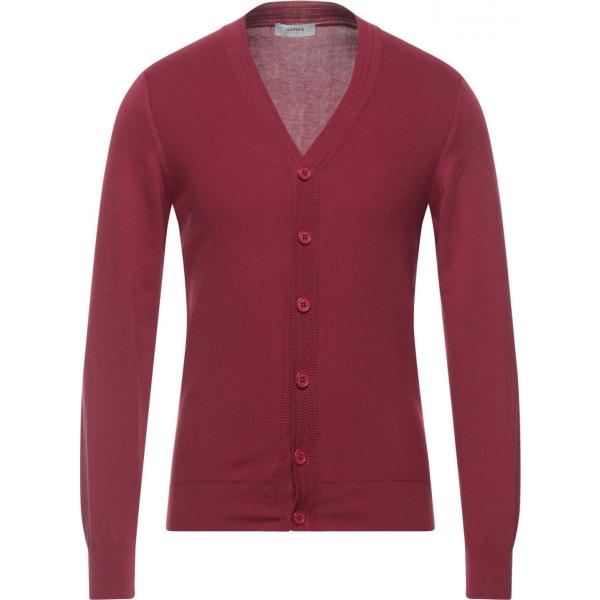 cardigans Alpha Studio rosso tinta unita