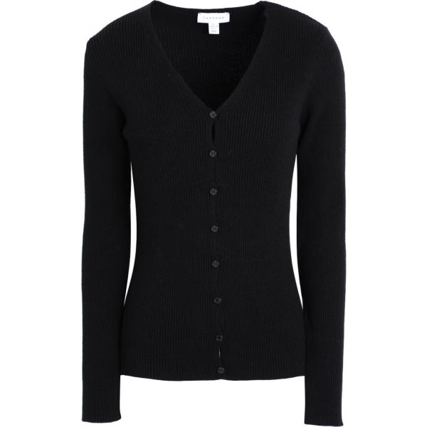 cardigans Topshop nero tinta unita