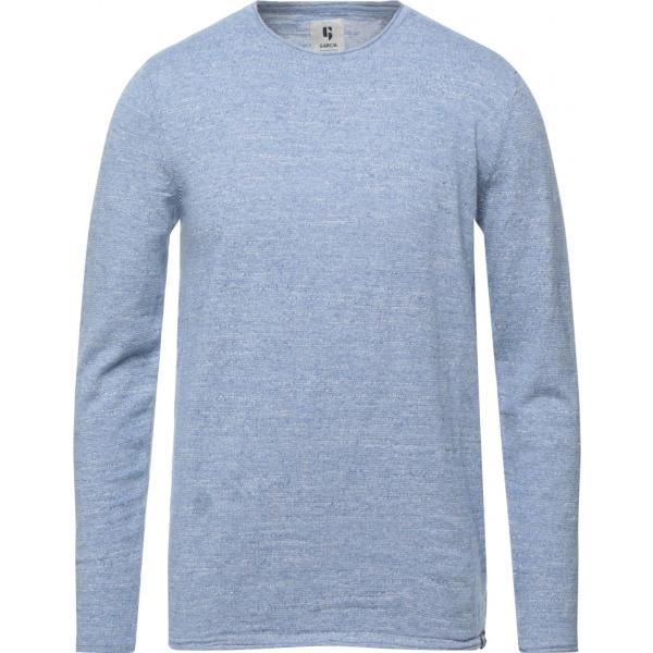 pullovers Garcia blu tinta unita