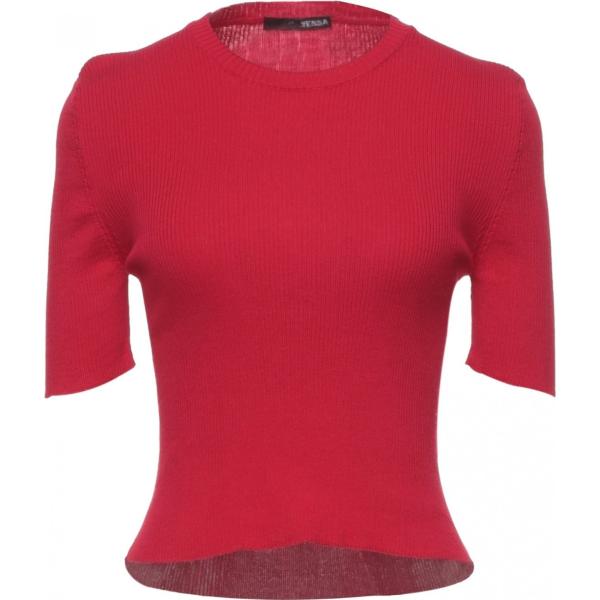 pullovers .Tessa rosso tinta unita