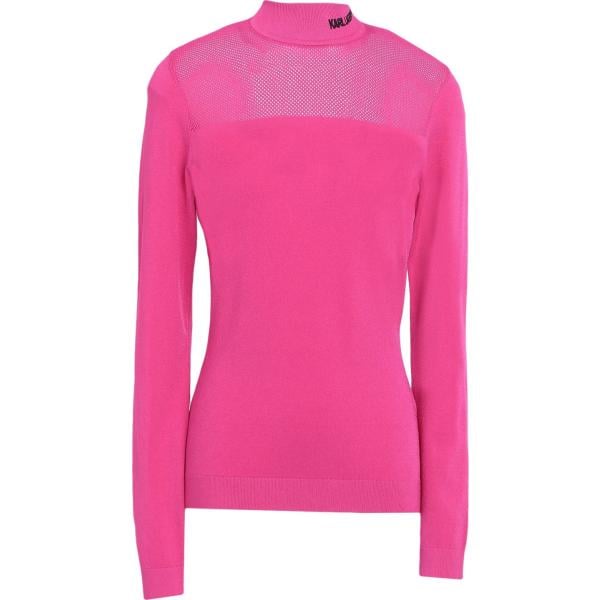 pullovers Karl Lagerfeld rosa tinta unita