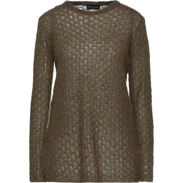 pullovers Roberto Collina verde tinta unita