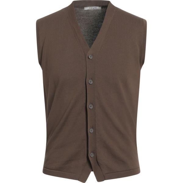 cardigans Kangra marrone tinta unita