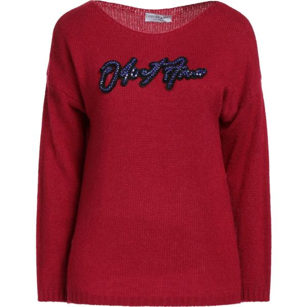 pullovers Odi Et Amo rosso tinta unita