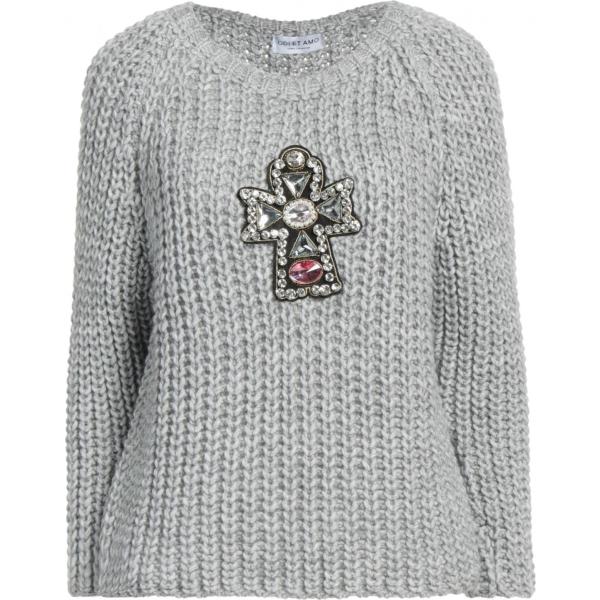 pullovers Odi Et Amo grigio tinta unita