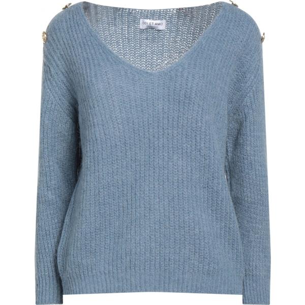 pullovers Odi Et Amo blu tinta unita