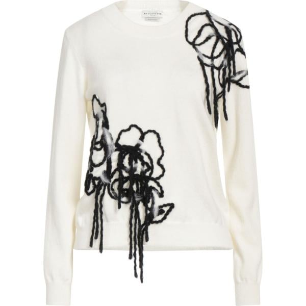 pullovers Ballantyne bianco tinta unita