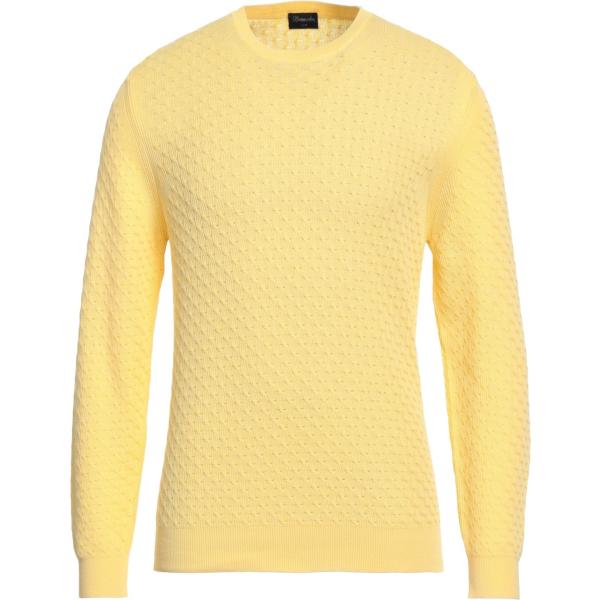 pullovers Drumohr giallo tinta unita